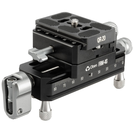 Oben Macro Focusing Rail corto para enfoque preciso 4 pulgadas 22 lb capacidad