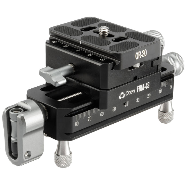 Oben Macro Focusing Rail corto para enfoque preciso 4 pulgadas 22 lb capacidad