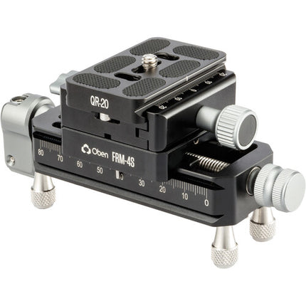 Oben Macro Focusing Rail corto para enfoque preciso 4 pulgadas 22 lb capacidad