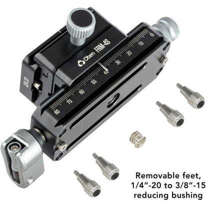 Oben Macro Focusing Rail corto para enfoque preciso 4 pulgadas 22 lb capacidad