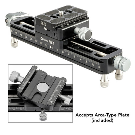 Oben Macro Focusing Rail Kit riel para enfoque 22 lb capacidad control fricción ajustable