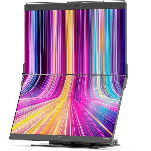Mobile Pixels Geminos T 24" Monitores Duales Apilados 1080p Multi-Táctil Webcam