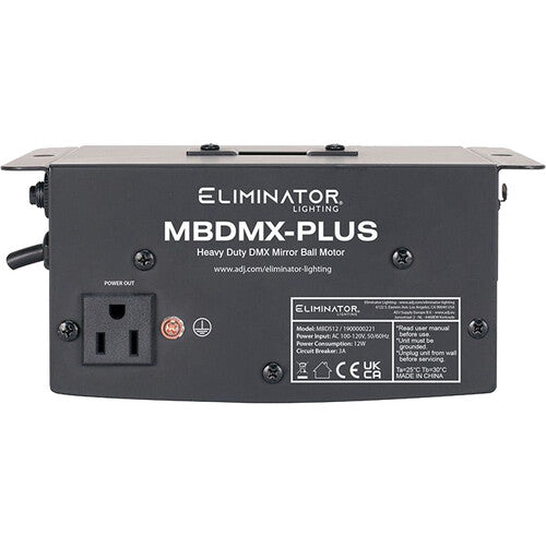 Eliminator Lighting MBDMX-PLUS Motor para Bola de Espejo DMX 20" con Velocidad Variable