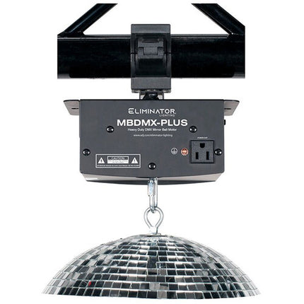 Eliminator Lighting MBDMX-PLUS Motor para Bola de Espejo DMX 20" con Velocidad Variable