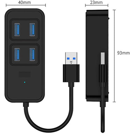 CAMVATE Adaptador Multiport USB 5 en 1 USB-A 3.0 Gen USB-C 5W Carga Pasante