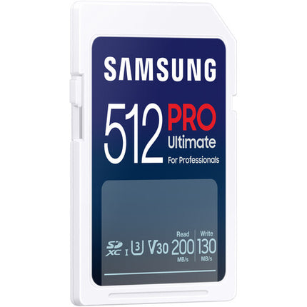 Samsung 512GB PRO Ultimate Tarjeta de Memoria UHS-I 200MBs con Lector
