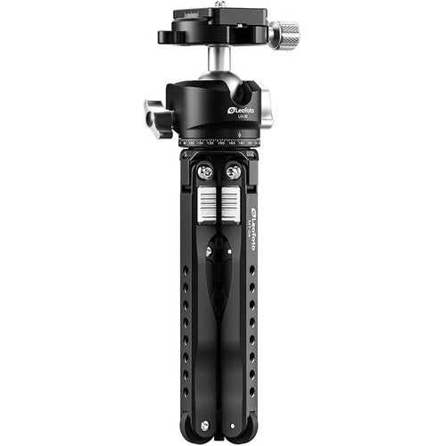 Leofoto Spider MT-04 trípode mini de aluminio con cabeza esférica LH-30 capacidad 11 lb altura 4.7 a 14.6"