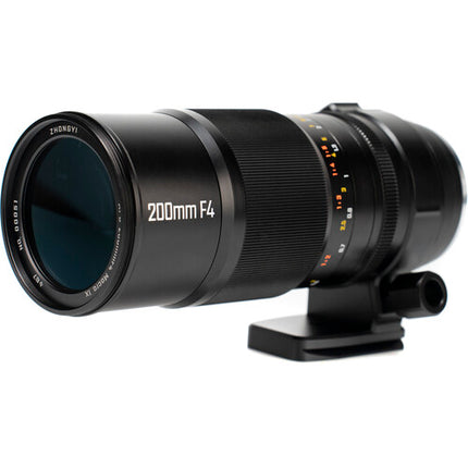 Mitakon Zhongyi 200mm f4 Macro para Hasselblad X f4 a f32 manual