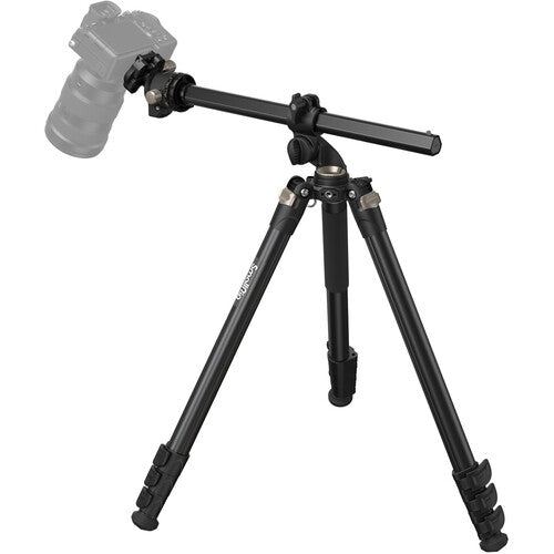 SmallRig CT200 Trípode de Aluminio con Columna Lateral Capacidad 10 kg Altura 26 a 185 cm y Cabeza Esférica con Placa de Liberación rápida