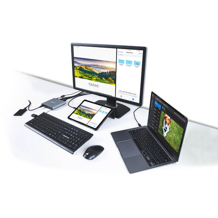 IOGEAR Access Pro+ KVM Switch de escritorio USB-C 2 Puertos 4K 60Hz 100W