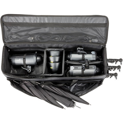 Impact 500Ws Monolight Kit de 3 Luces con Paraguas 40 y Softbox 24x36