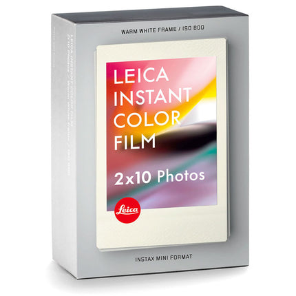 Leica SOFORT Mini Duo película para cámara 20 exposiciones ISO 800 blanco cálido