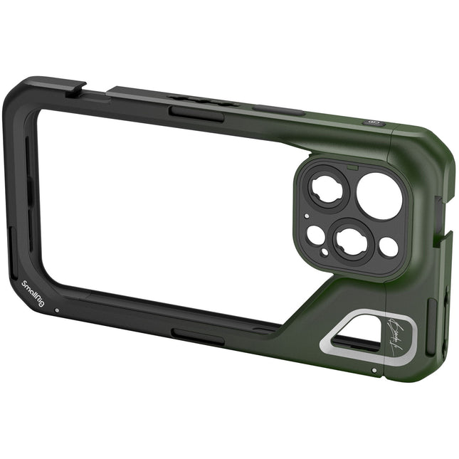 SmallRig x Brandon Li Jaula para Vídeo Móvil iPhone 15 Pro Max 1 4" 20 Roscas M-Mount