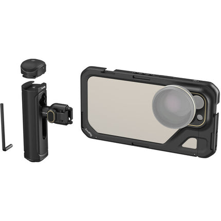 SmallRig Jaula de Vídeo con Mango para iPhone 15 Pro Max 1/4" y Montura M-Mount