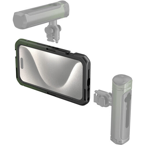 SmallRig x Brandon Li Jaula para Vídeo Móvil iPhone 15 Pro Max 1 4" 20 Roscas M-Mount