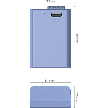 SmallRig NP-EL25 Batería USB-C 1250mAh para Cámaras Nikon Z30 Z50 Zfc Azul