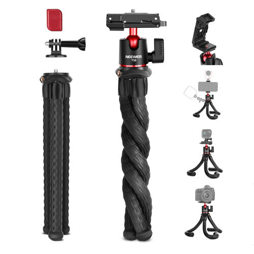 Neewer T30 Trípode Flexible para Cámara 12.6 Pulgadas 4.4 lb Capacidad
