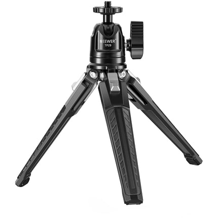Neewer TP29 Trípode de Mesa Mini Metal Soporte 6.6 lb Altura 7 cm