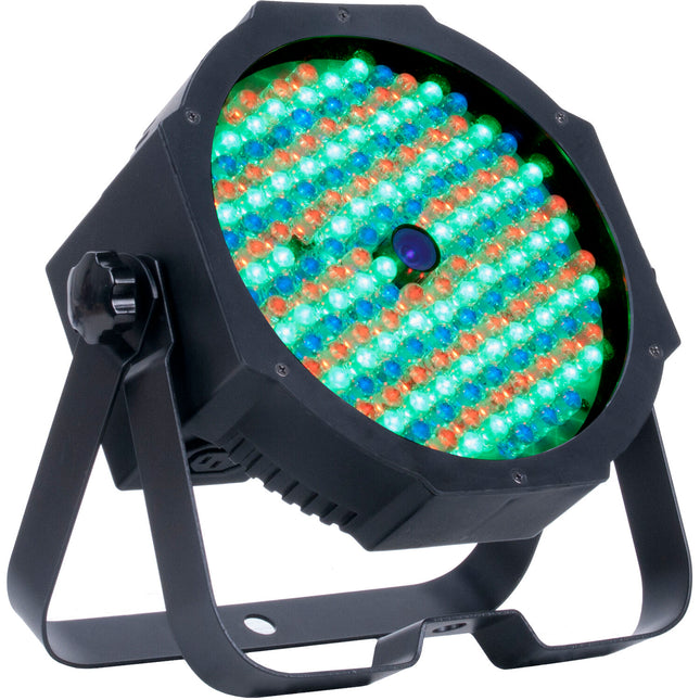 Eliminator Lighting Mega Go Par 64E luz LED RGB UV batería 4.5 horas 30° ángulo