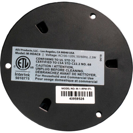 Eliminator Lighting MBM1RP Motor para Bola de Espejo 16" Giro Lento 1 rpm