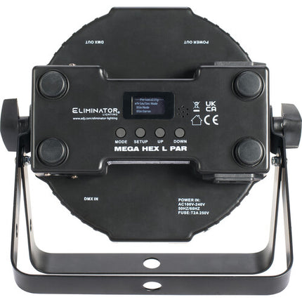Eliminator Lighting Mega Hex L Pak4 Kit de Luces LED RGBLA+UV 4x20W 17°