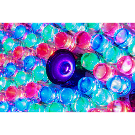 Eliminator Lighting Mega Go Par 64E luz LED RGB UV batería 4.5 horas 30° ángulo