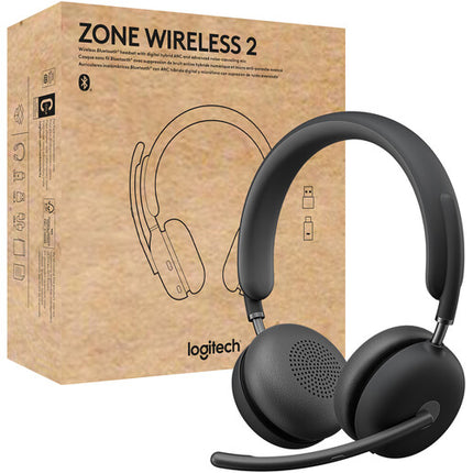 Logitech Zone Wireless 2 Auriculares Inalámbricos Bluetooth ANC 22h Batería
