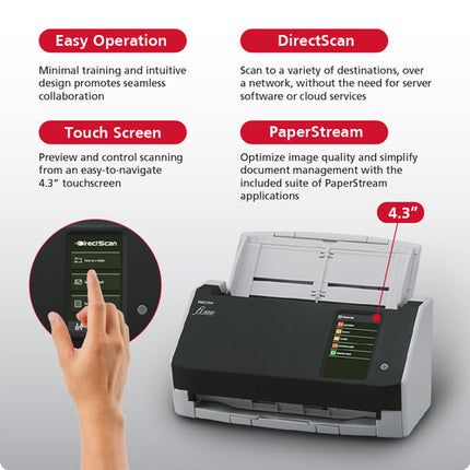 Ricoh fi-8040 Escáner de Escritorio 40 ppm 50 Hojas ADF con Garantía 4 Años