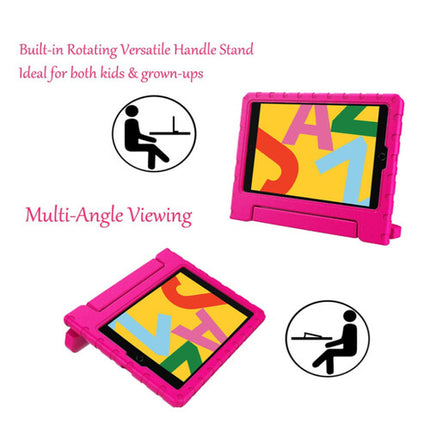 TechProtectus Funda Infantil Antigolpes para iPad 10.2" Rosa con Asa y Soporte