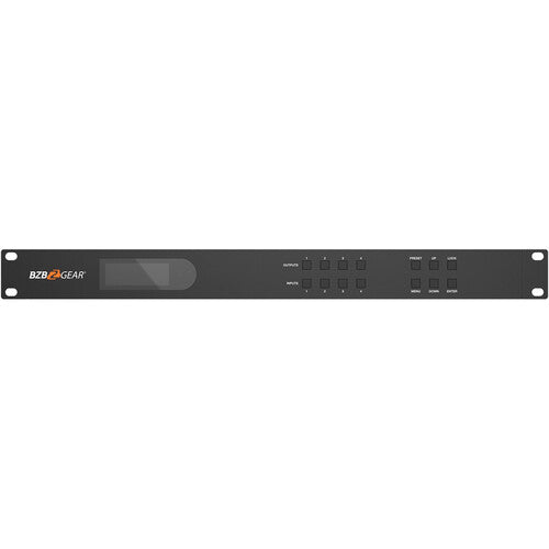 BZBGEAR 4x4 UHD 4K Matriz HDMI Seamless Conmutador 4 Entradas 4 Salidas UHD 4K60