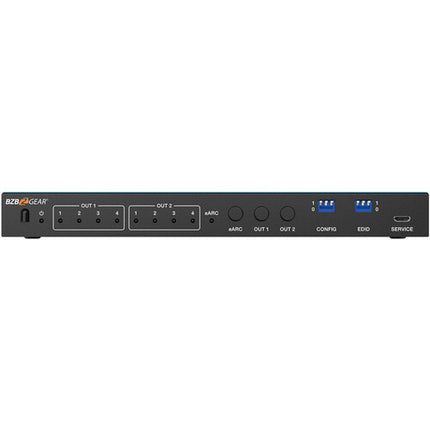 BZBGEAR 4x2 8K60 HDMI 2.1 Matriz Switcher 40 Gb/s Audio óptico