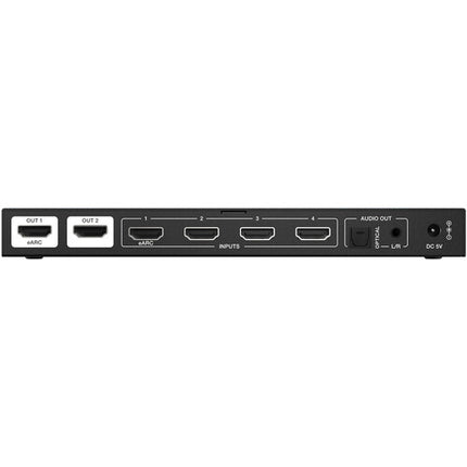 BZBGEAR 4x2 8K60 HDMI 2.1 Matriz Switcher 40 Gb/s Audio óptico
