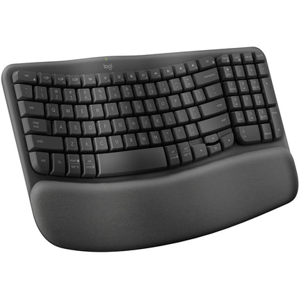 Logitech Wave Keys Teclado Ergonómico Inalámbrico con receptor USB-A y batería de hasta 3 años