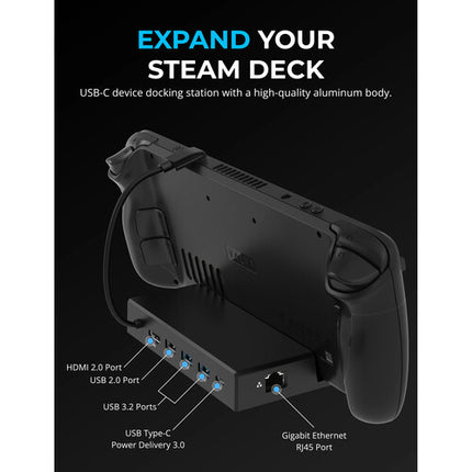 Sabrent USB-C Docking Station 6 Puertos con M.2 SSD 5 Gb/s