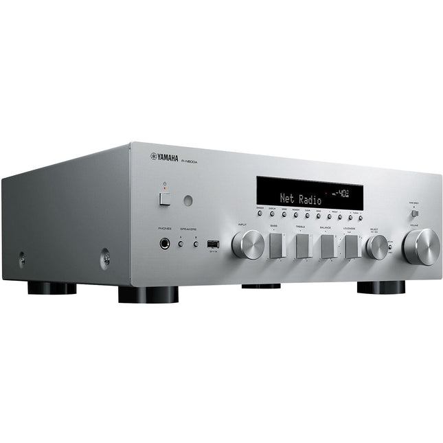 Yamaha R-N600A Receptor de Audio y Video 2.1 Canal 80W WiFi Bluetooth Plata