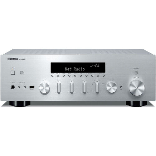 Yamaha R-N600A Receptor de Audio y Video 2.1 Canal 80W WiFi Bluetooth Plata