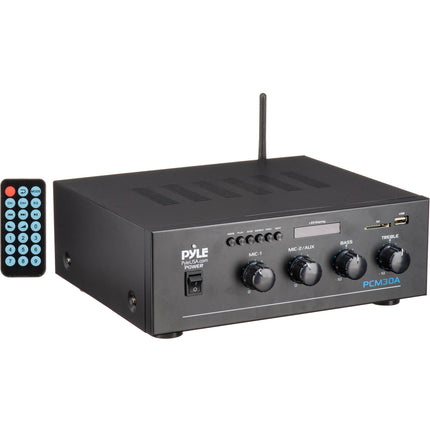 Pyle Home PCM30A Amplificador de Potencia 60W con Bluetooth 25V 70V