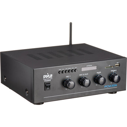 Pyle Home PCM30A Amplificador de Potencia 60W con Bluetooth 25V 70V