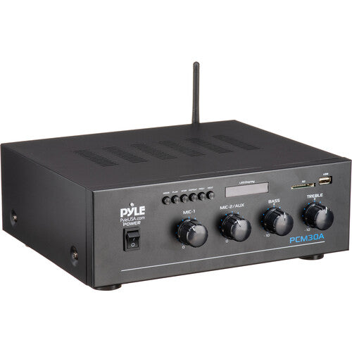 Pyle Home PCM30A Amplificador de Potencia 60W con Bluetooth 25V 70V