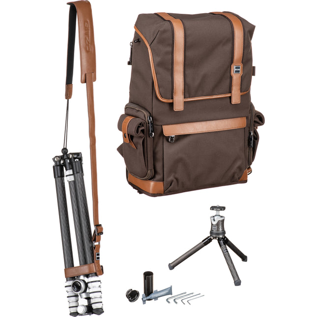 Gitzo Legende Serie 1 Trípode de Viaje Fibra de Carbono 65 Pulgadas Kit Completo