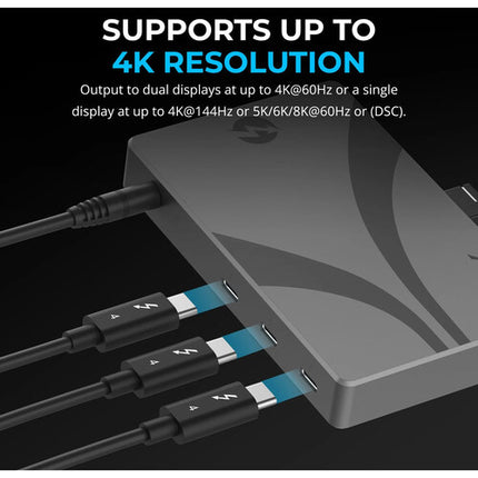 Sabrent Thunderbolt 4 USB-C Hub 40 Gb s 60W Power Delivery 3.0