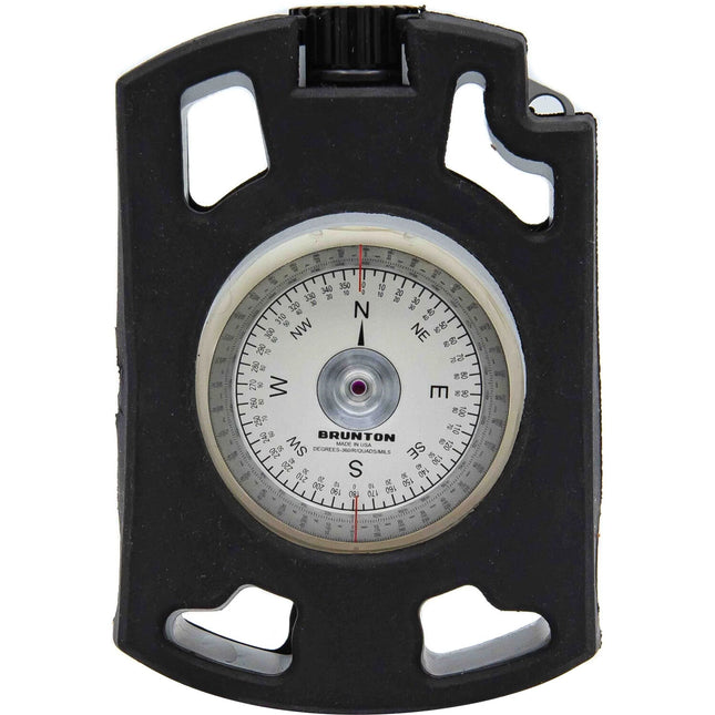 Brunton Omni-Sight Brújula 10x óptica con funda cuero hemisferio norte