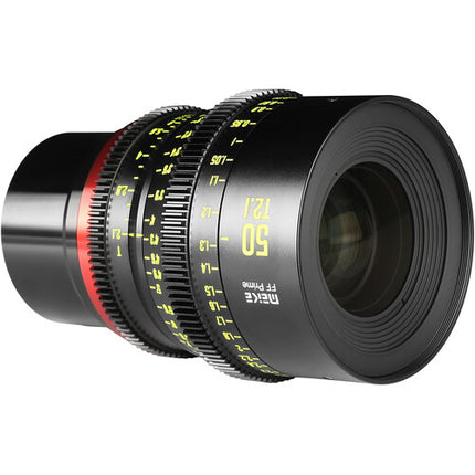 Meike 50mm T2.1 FF-Prime lentes cine con 23.6" enfoque mínimo y 330° rotación L Mount
