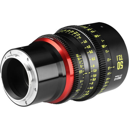 Meike 50mm T2.1 FF-Prime lentes cine con 23.6" enfoque mínimo y 330° rotación L Mount