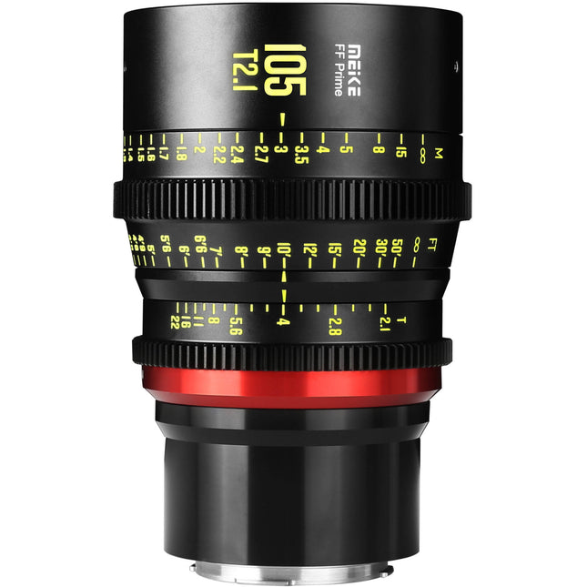 Meike FF-Prime Cine 105mm T2.1 Lente Montura L Enfocado en Pies y Metros