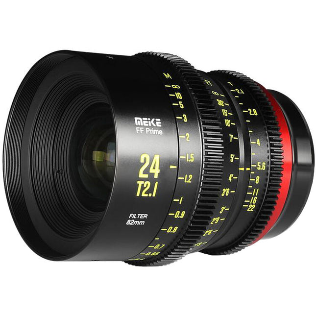 Meike FF Prime Cine 24mm T2.1 Lente ARRI PL Montura 45mm Circulo 82mm Filtro