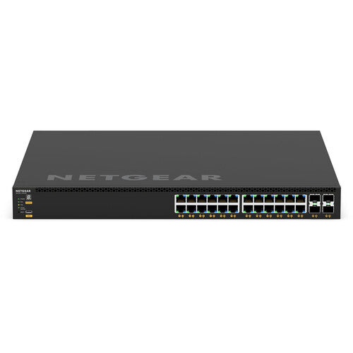 Netgear M4350-24G4XF Switch de Red Gestionado 24 Puertos Gigabit PoE+ 4 Puertos 10G SFP+ 648W Rackmount