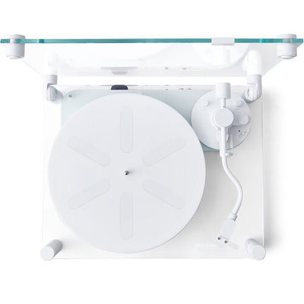 Transparent TT-W Tocadiscos Manual Bluetooth 33 1/3 y 45 rpm Blanco