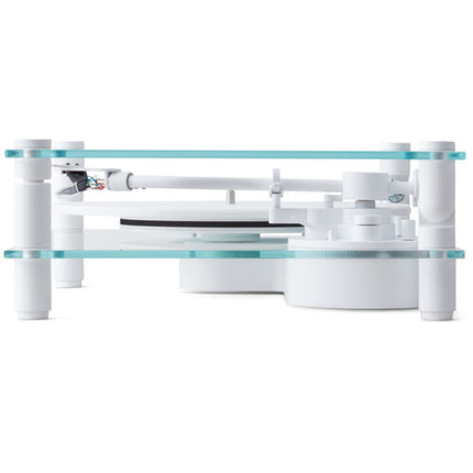 Transparent TT-W Tocadiscos Manual Bluetooth 33 1/3 y 45 rpm Blanco