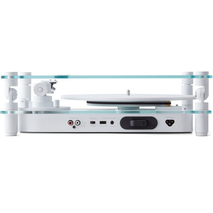 Transparent TT-W Tocadiscos Manual Bluetooth 33 1/3 y 45 rpm Blanco